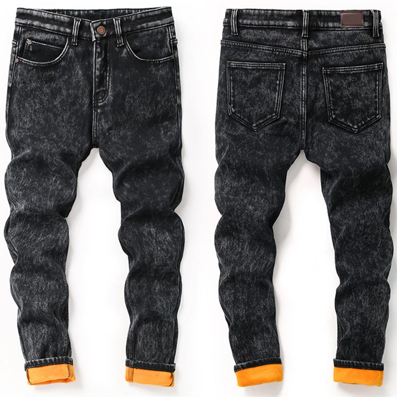 QNPQYX Winter Plus Velvet Thick All-match Jeans Men's Korean Style Streetwear Slim-fit Trendy Feet Pants Autumn Warm Long Pants
QNPQYX Winter Plus Velvet Thick All-match Jeans Men's Korean Style Streetwear Slim-fit Trendy Feet Pants Autumn Warm Long Pants