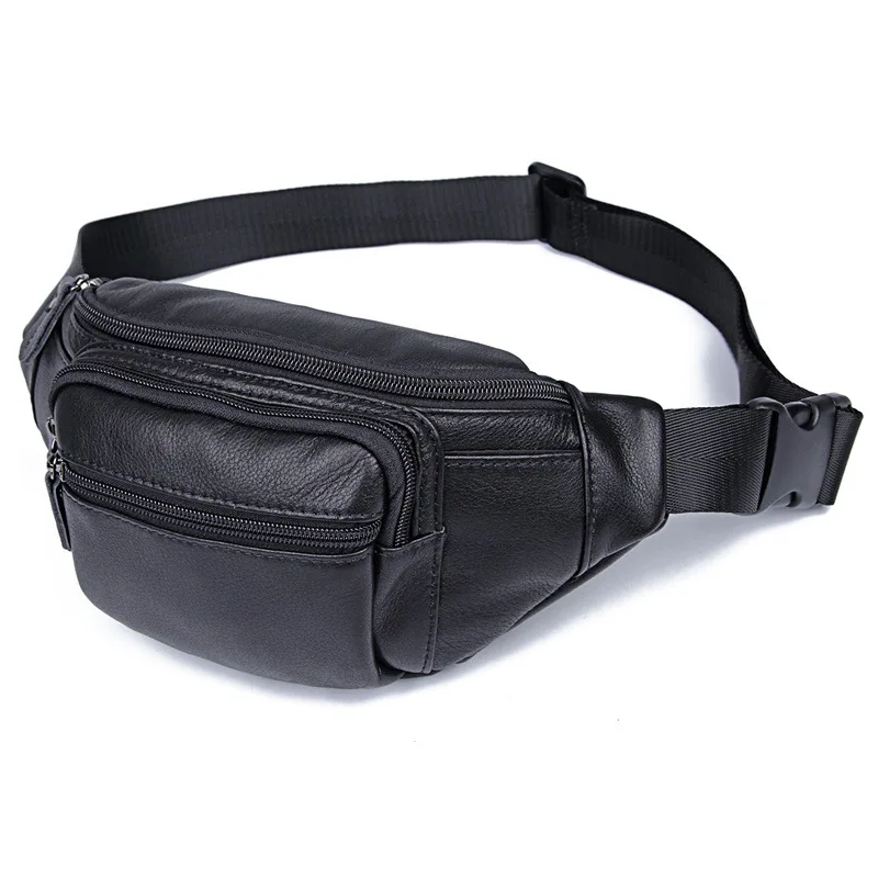 Man Waist Bag Cow Leather Waterproof Man Bag Fashion Chest Pack Outdoor Sports Crossbody Bag Casual Travel Male Bum Belt Bag
Man Waist Bag Cow Leather Waterproof Man Bag Fashion Chest Pack Outdoor Sports Crossbody Bag Casual Travel Male Bum Belt Bag