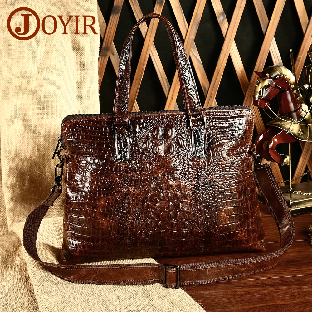JOYIR Men Genuine Leather Briefcase Bag Crocodile Pattern Messenger Bag Male Shoulder Crossbody Bag for Document Office Handbag
JOYIR Men Genuine Leather Briefcase Bag Crocodile Pattern Messenger Bag Male Shoulder Crossbody Bag for Document Office Handbag
