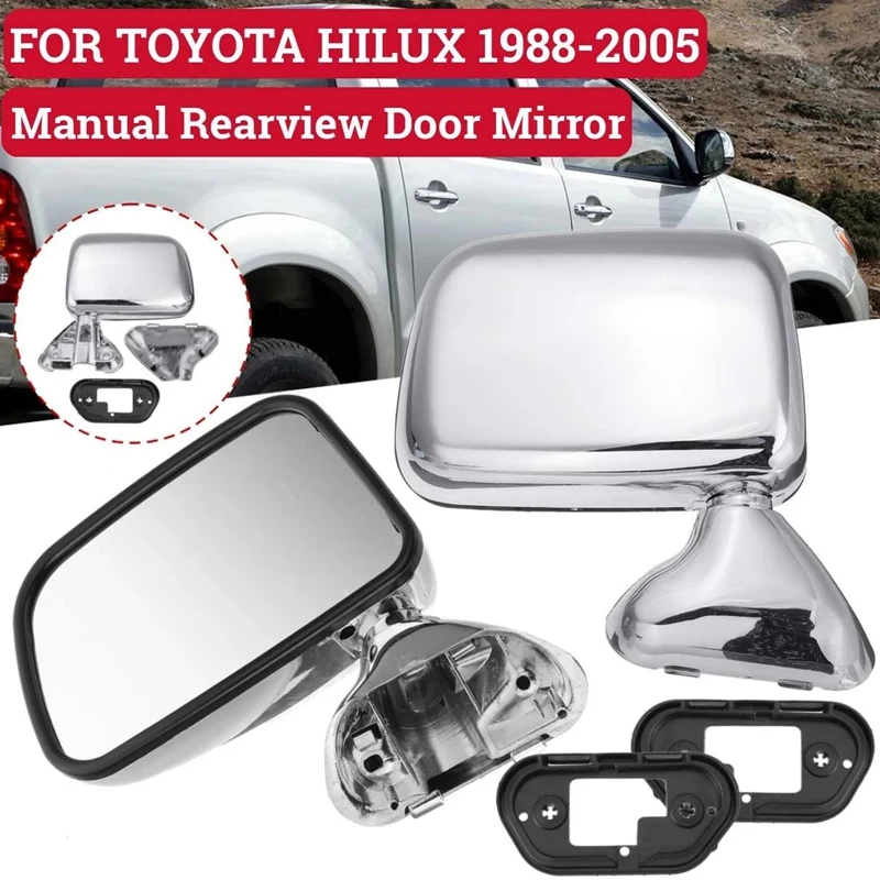 Left+Right Car Chrome Rear View Mirror Side Door Mirror Assembly for Toyota Hilux 1997-2001 Rearview Mirror
Left+Right Car Chrome Rear View Mirror Side Door Mirror Assembly for Toyota Hilux 1997-2001 Rearview Mirror