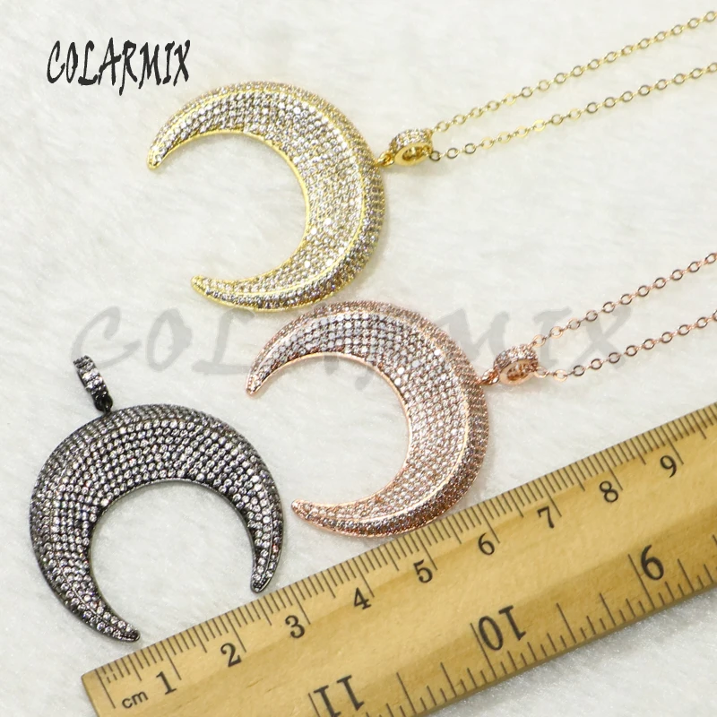 4Pcs Colorful zircon Crescent jewelry pendant gift for lady jewelry pendant for Necklace making 50184
4Pcs Colorful zircon Crescent jewelry pendant gift for lady jewelry pendant for Necklace making 50184