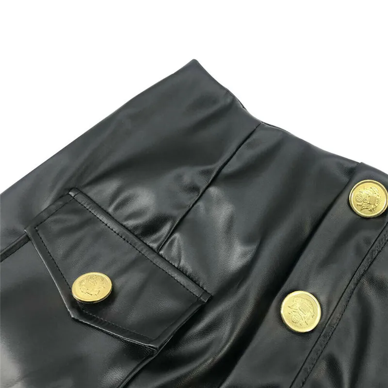Brand New Skirts High Waist PU Leather Skirts Women Black Pencil Skirt Ladies Bodycon Button Pocket Decor Mini Skrits Streetwear
Brand New Skirts High Waist PU Leather Skirts Women Black Pencil Skirt Ladies Bodycon Button Pocket Decor Mini Skrits Streetwear