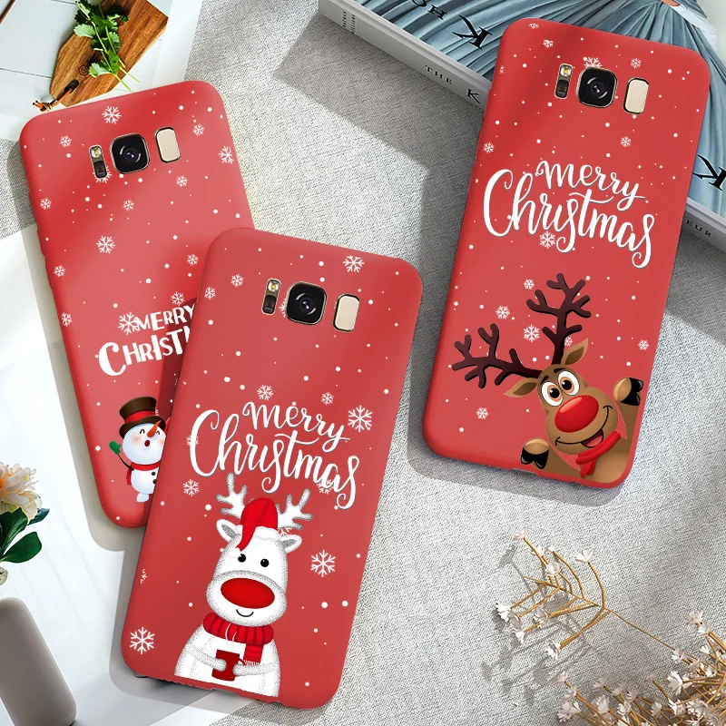 Светодиодный свет Рождества для Samsung A6 A8 + плюс 2018 A20e Мягкий силиконовый чехол Galaxy