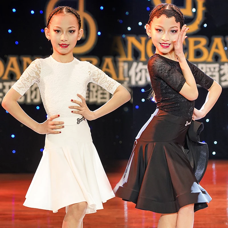2021 Latin Dance Dress Girls Black Lace Short Sleeve Dance Clothes Latin Performance Competition Dress Cha Cha 2PCS Suit BL5659
2021 Latin Dance Dress Girls Black Lace Short Sleeve Dance Clothes Latin Performance Competition Dress Cha Cha 2PCS Suit BL5659
