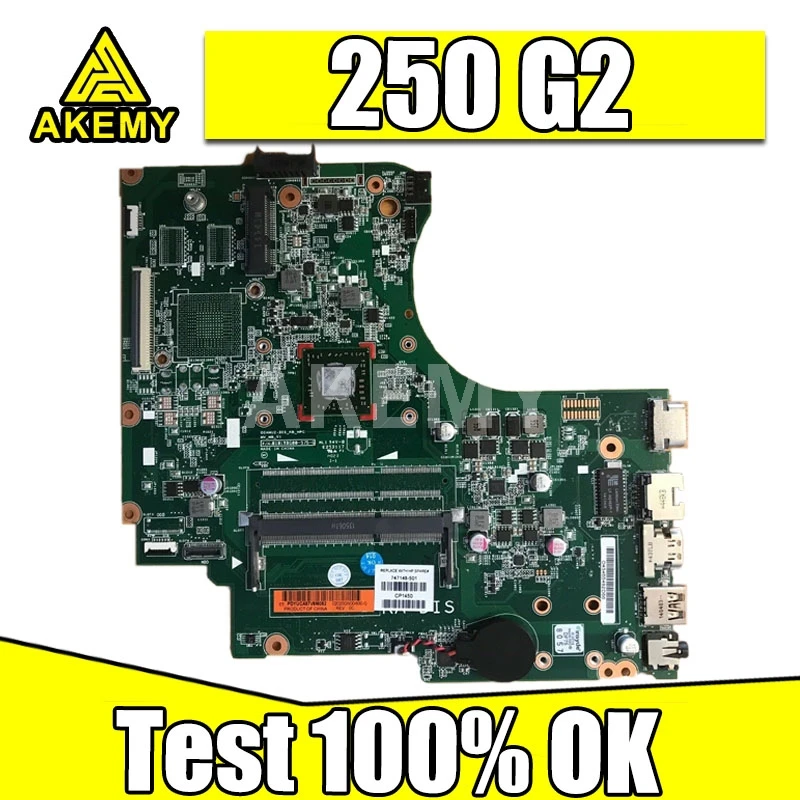 AKemy 747139-501 747139-001 материнская плата для HP 15-D 250 G2 ноутбука 100% полностью