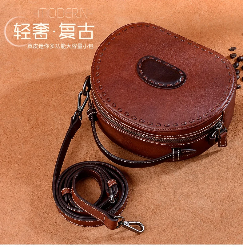 Leather women's bag, vegetable tanned cow leather, handmade women's one shoulder slanting bag
Leather women's bag, vegetable tanned cow leather, handmade women's one shoulder slanting bag
