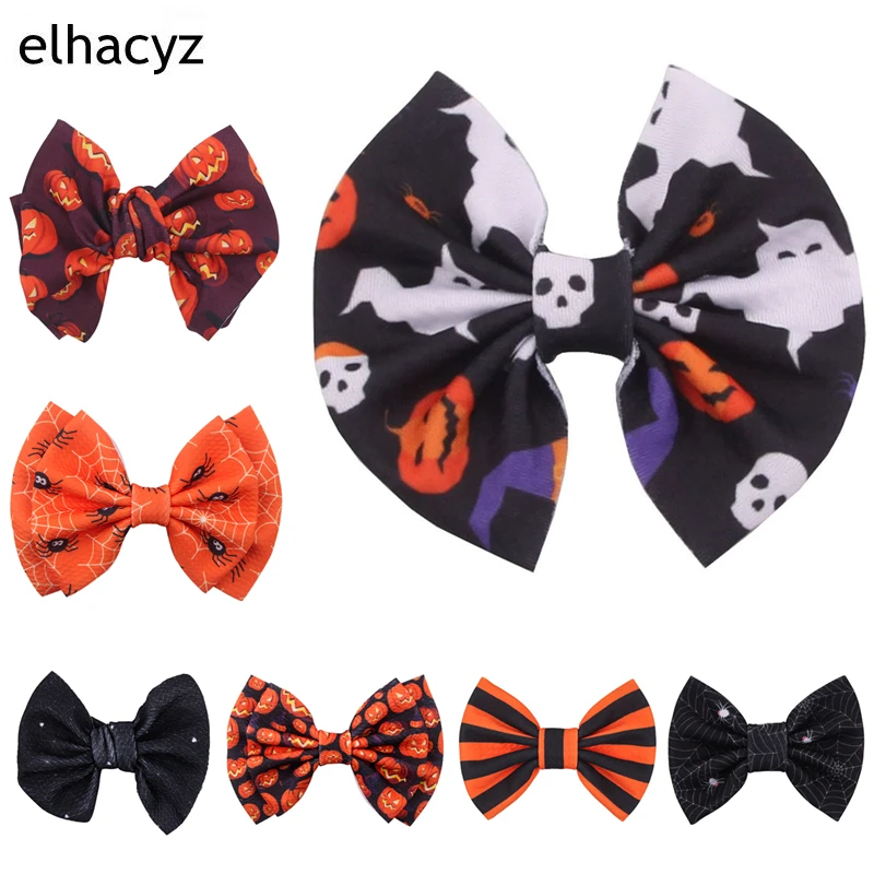 1PC New Halloween Waffle Fabric Hair Bow Clip For Girls Popular Kids Trendy Halloween Headwear DIY Hair Accessories
1PC New Halloween Waffle Fabric Hair Bow Clip For Girls Popular Kids Trendy Halloween Headwear DIY Hair Accessories