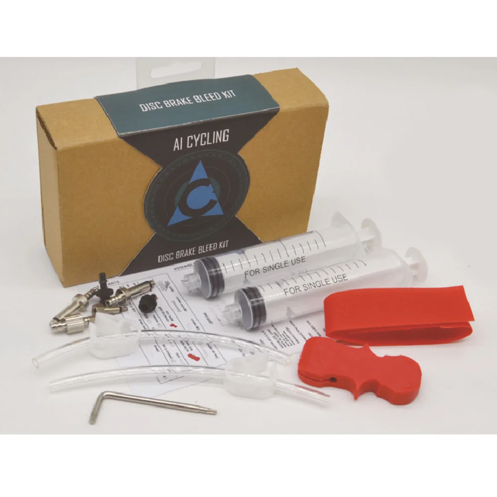 1 Set Bicycle Hydraulic Disc Brake Oil Bleed Oiling Tool Wrench Injector Syringe Oil Injection Needle Kit For Avid Formula Hayes
1 Set Bicycle Hydraulic Disc Brake Oil Bleed Oiling Tool Wrench Injector Syringe Oil Injection Needle Kit For Avid Formula Hayes