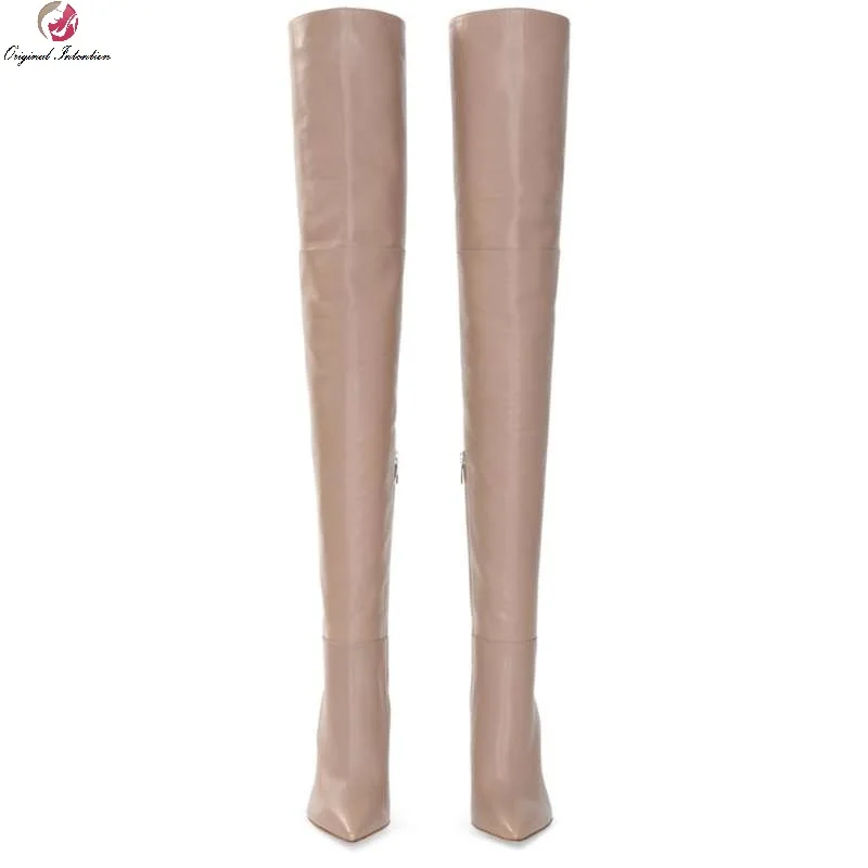 Women's High Heels Over The Knee Boots Shoes Sexy Zipper Pointed Toe Square Heel Botas Fashion Casual Women Boots Big Size 35-45
Women's High Heels Over The Knee Boots Shoes Sexy Zipper Pointed Toe Square Heel Botas Fashion Casual Women Boots Big Size 35-45