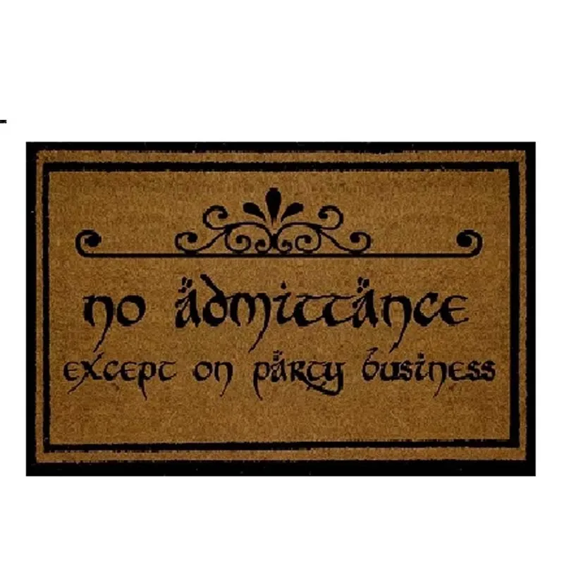 Funny Door Mat Non-Slip Back Flannel Entry Way Doormat Outside | No Admittance Except On Party Business
Funny Door Mat Non-Slip Back Flannel Entry Way Doormat Outside | No Admittance Except On Party Business