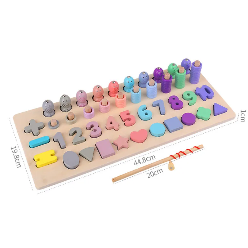 Wooden Counting Pairing Geometric Shape Cognitive Montessori Toys Fishing Game Child Early Learning Toys Puzzle Gifts Boy Girl
Wooden Counting Pairing Geometric Shape Cognitive Montessori Toys Fishing Game Child Early Learning Toys Puzzle Gifts Boy Girl