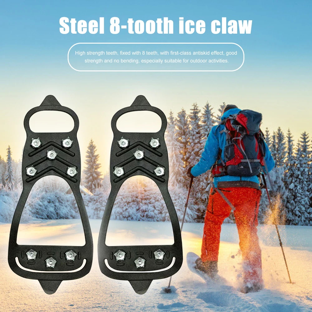 Ice Cleats Snow Traction Cleats Crampons for Shoe Boots Ice Rubber Walking Cleats Anti Slip Stretch Footwear 2 size
Ice Cleats Snow Traction Cleats Crampons for Shoe Boots Ice Rubber Walking Cleats Anti Slip Stretch Footwear 2 size
