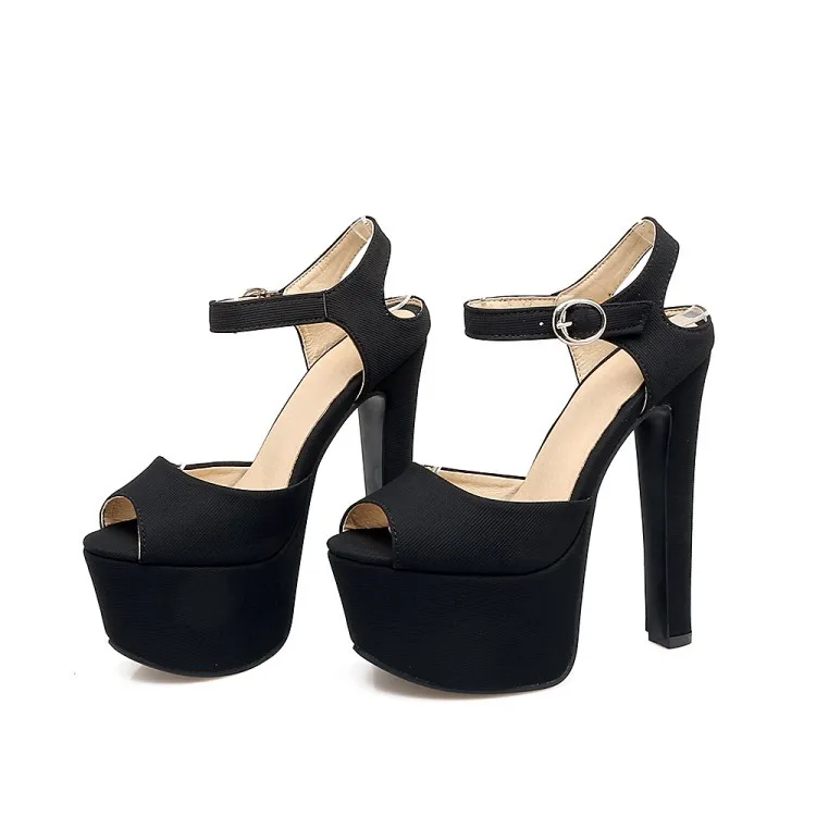 Women's summer new nightclub sexy water table thick heel super high heel size fashion sandals
Women's summer new nightclub sexy water table thick heel super high heel size fashion sandals