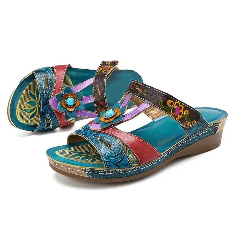 YourSeason Hand Painted Women Genuine Leather Slippers Summer 2021 New Slides Flat With Sewing Female Retro Shoes
YourSeason Hand Painted Women Genuine Leather Slippers Summer 2021 New Slides Flat With Sewing Female Retro Shoes