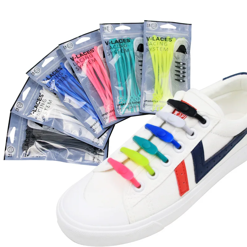 For Shoes Elastic Silicone Laces 1 Pairs 14 Pcs Shoelace Without Ties For Children Adults General New Round Head Double Hole
For Shoes Elastic Silicone Laces 1 Pairs 14 Pcs Shoelace Without Ties For Children Adults General New Round Head Double Hole