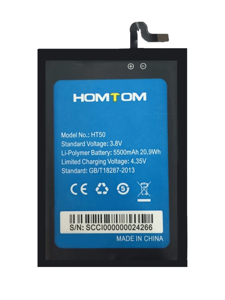 Новая стандартная Высококачественная батарея 5500 мАч для Homtom HT50 HT 50 Pro 100% оригинал