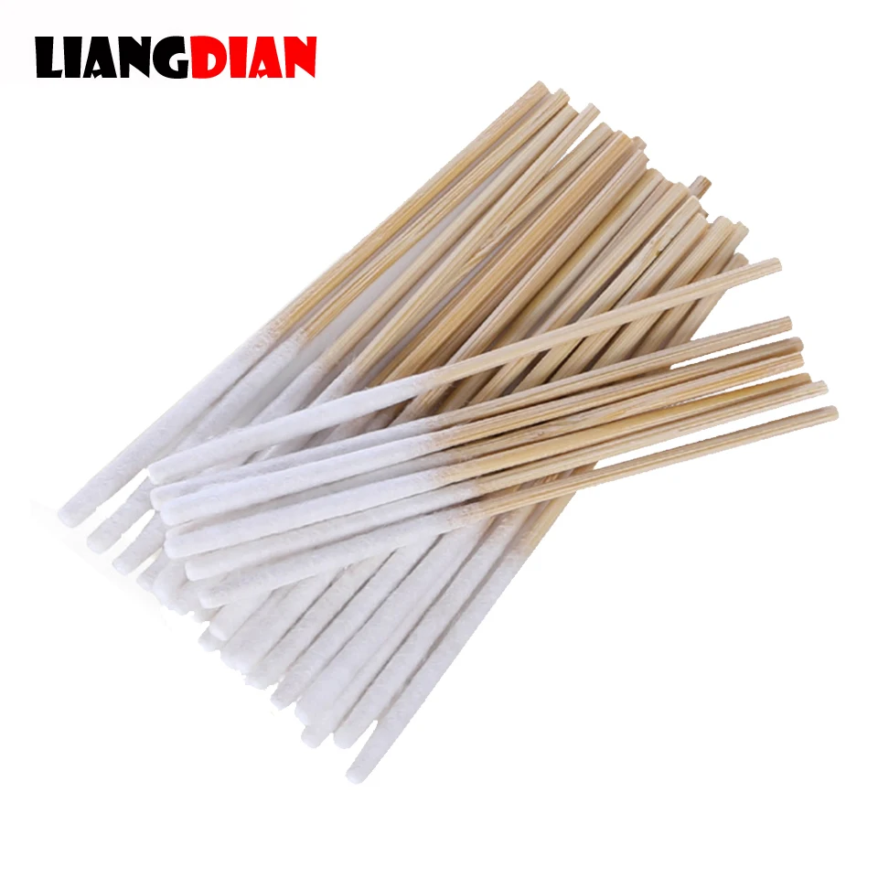 

5 Bags 60pcs/bag Bamboo Cotton Stick Swabs Buds With Long Cotton Head For Eyebrow Lips Eyeline Permanent Tattoo Makeup Cosmetics