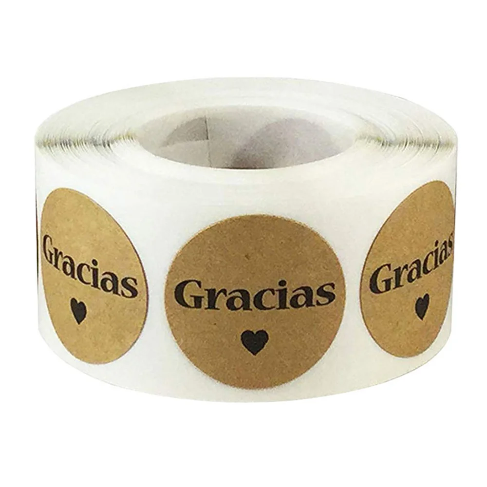 500pcs One Roll French and Spanish Language Thank You Gift Wrapping Sticker Lovely Printed Packing Sealing Labels Decor
500pcs One Roll French and Spanish Language Thank You Gift Wrapping Sticker Lovely Printed Packing Sealing Labels Decor