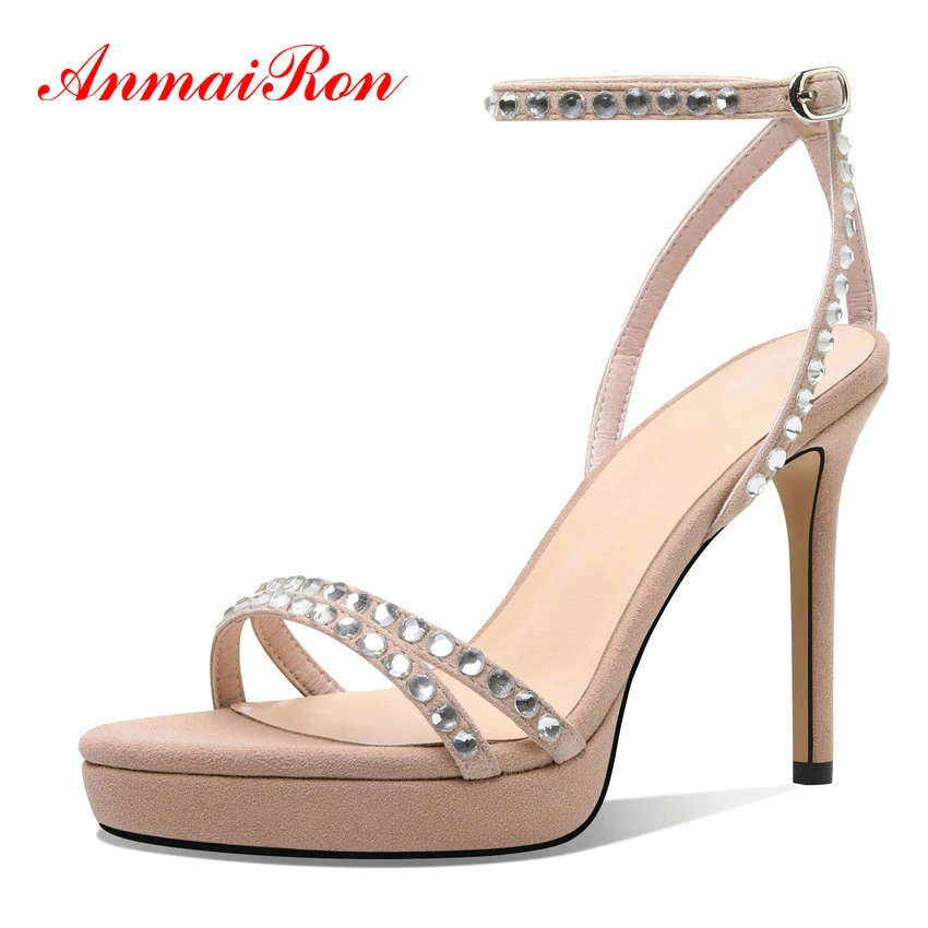 ANMAIRON/2021 г.; Пикантные замшевые повседневные женские туфли с ремешком и пряжкой на высоком тонком каблуке; Однотонные женские босоножки на высоком каблуке
ANMAIRON/2021 г.; Пикантные замшевые повседневные женские туфли с ремешком и пряжкой на высоком тонком каблуке; Однотонные женские босоножки на высоком каблуке