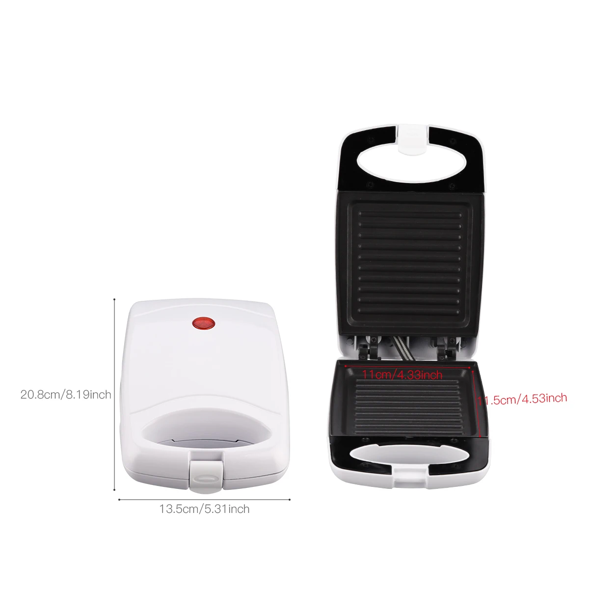 Portable Electric Sandwich Maker Light Egg Pancake Sandwichera Baking Tray Grill 2 Slice Non-Stick Breakfast Machine Thermostat 
Portable Electric Sandwich Maker Light Egg Pancake Sandwichera Baking Tray Grill 2 Slice Non-Stick Breakfast Machine Thermostat