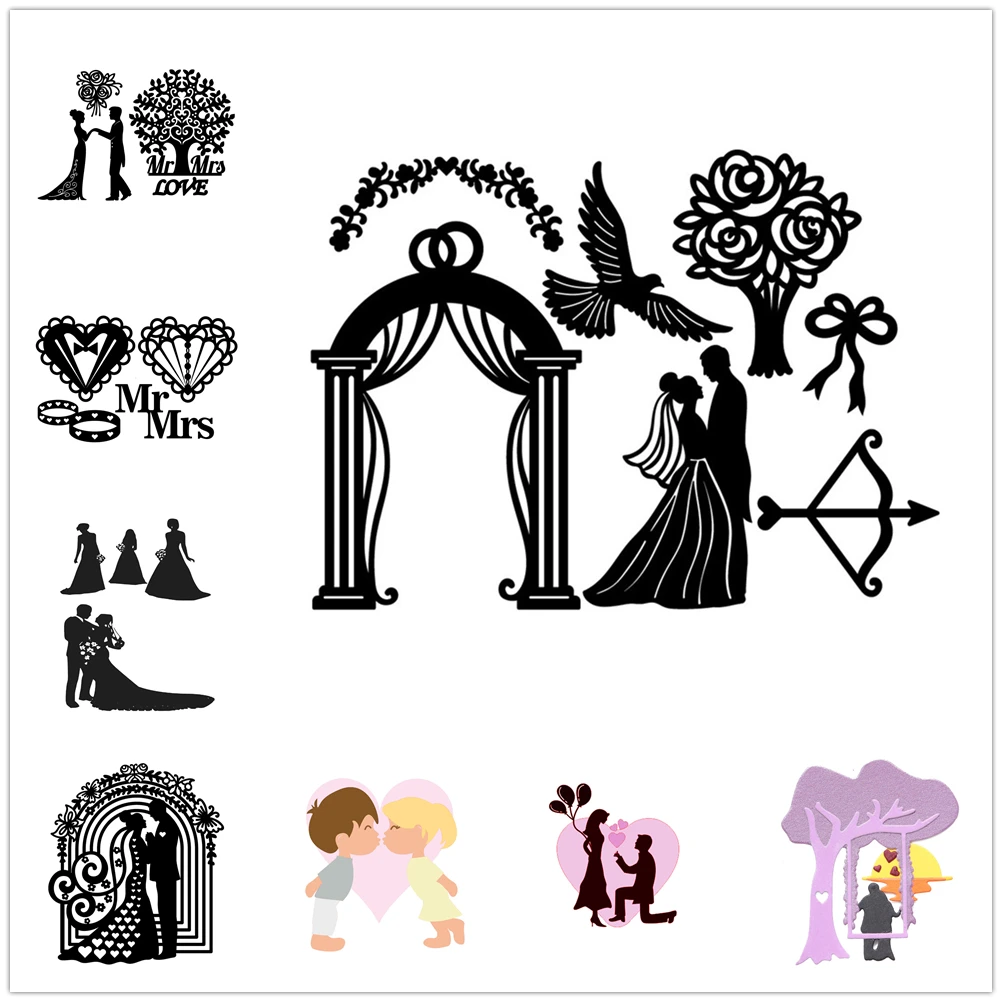 InLoveArts Couple Metal Cutting Dies for Wedding Invitation Card Making Scrapbooking Embossing Stencil Craft Bride and Groom Die
InLoveArts Couple Metal Cutting Dies for Wedding Invitation Card Making Scrapbooking Embossing Stencil Craft Bride and Groom Die