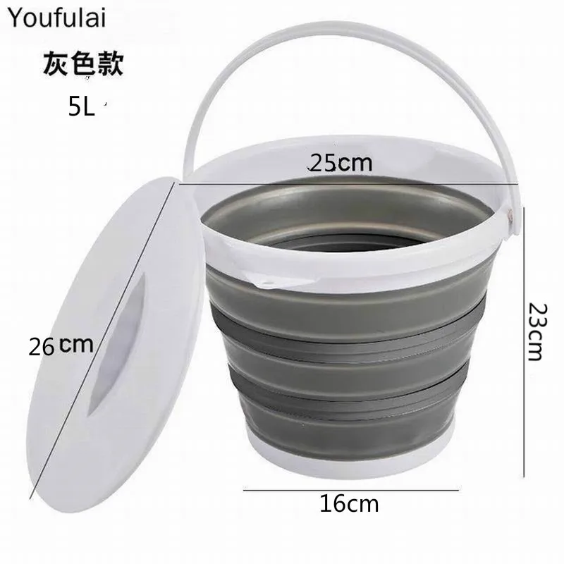 Yj 10L Plastic Buckets Portable Silicone Car Wash Folding Bucket Children Outdoor Fishing Trip Household Multifunctional Bucket
Yj 10L Plastic Buckets Portable Silicone Car Wash Folding Bucket Children Outdoor Fishing Trip Household Multifunctional Bucket
