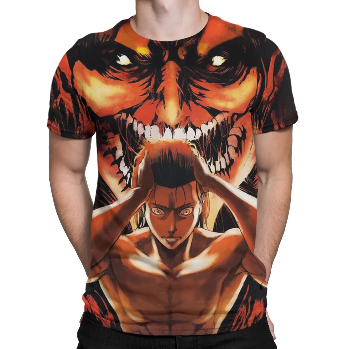 Anime Attack on Titan mens T-shirt Oversized O-neck loose T-shirt men Cartoon Manga 3D printing hip-hop street clothing
Anime Attack on Titan mens T-shirt Oversized O-neck loose T-shirt men Cartoon Manga 3D printing hip-hop street clothing