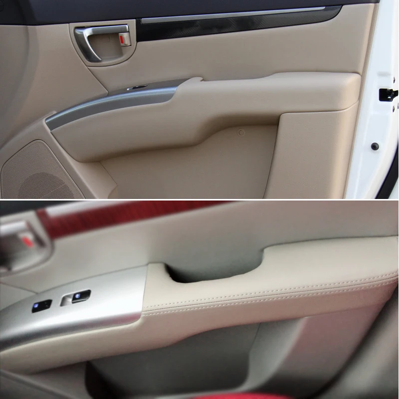 2 шт. автомобильная накладка на подлокотник из микрофибры для Hyundai Santa Fe 2006 2007 2008 2009
