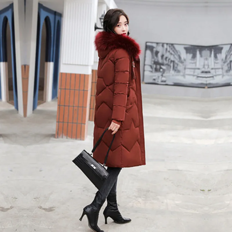 Large fur collar long over the knee down padded jacket 2021 new women's winter wear large size bread jacket student cotton jacke
Large fur collar long over the knee down padded jacket 2021 new women's winter wear large size bread jacket student cotton jacke