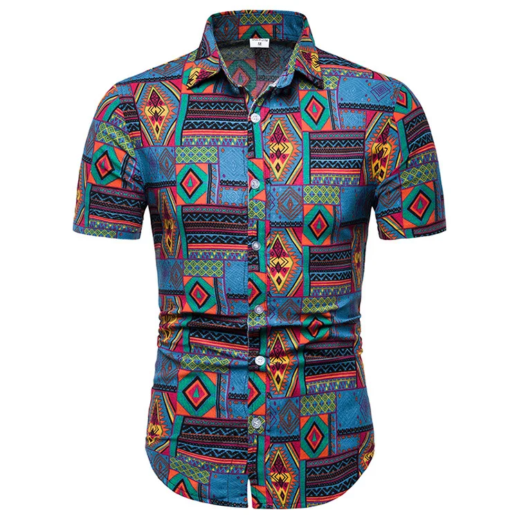 Best Sale Summer Plus size Men African Style Ethnic Floral Printed Beach Wear Short Sleeve Shirt
Best Sale Summer Plus size Men African Style Ethnic Floral Printed Beach Wear Short Sleeve Shirt