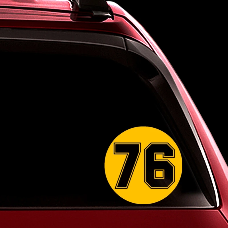CK20315# Die-cut Vinyl Decal Figure Number 76 Car Sticker Waterproof Auto Decors on Car Body Bumper Rear Window
CK20315# Die-cut Vinyl Decal Figure Number 76 Car Sticker Waterproof Auto Decors on Car Body Bumper Rear Window