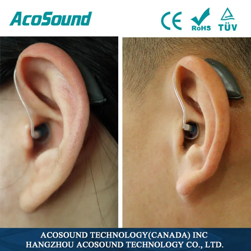 Цифровой слуховой аппарат Acosound RIC невидимый 4-канальный 430RIC для пожилых людей