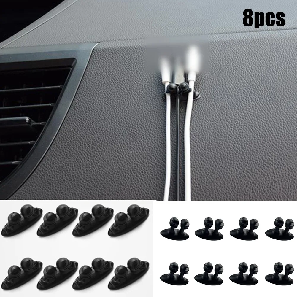 8 Pcs 3 In1 Cable Clips PVC Management Holder Cord Wire Line Organizer Black Clip Accessories FOR Car Living Room Bedroom Office
8 Pcs 3 In1 Cable Clips PVC Management Holder Cord Wire Line Organizer Black Clip Accessories FOR Car Living Room Bedroom Office