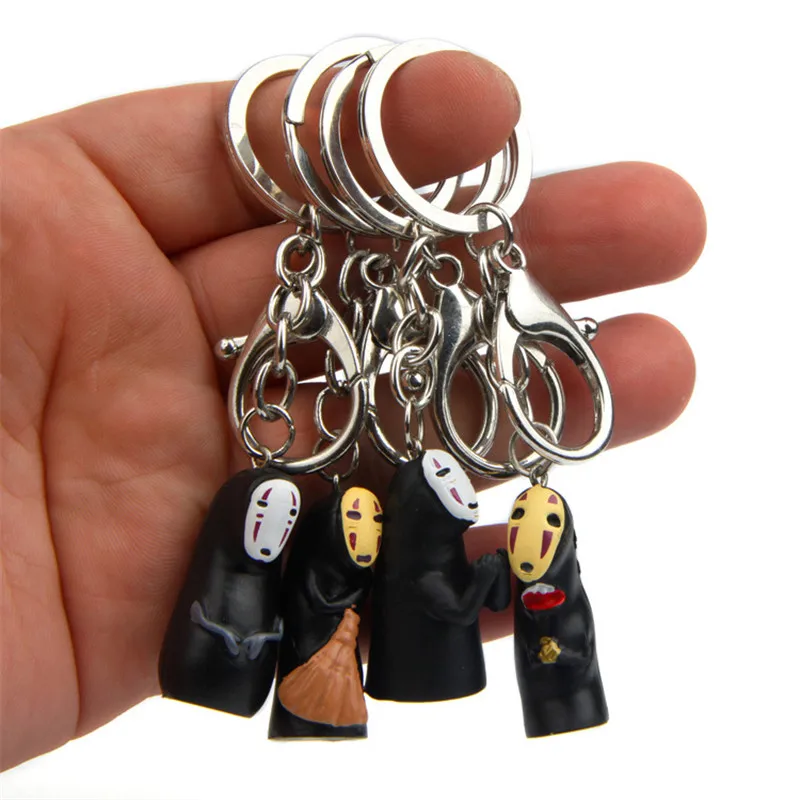 Fashion Spirited Away No Face Man Cartoon Faceless Male Keychains Women Resin Key Ring Bag Key Chain Gift Jewelry
Fashion Spirited Away No Face Man Cartoon Faceless Male Keychains Women Resin Key Ring Bag Key Chain Gift Jewelry