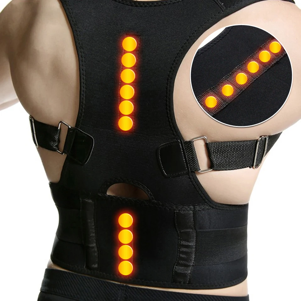 Magnetic Posture Corrector Adjustable Back Support Belt Spine Back Shoulder Brace Support Belts Adult Invisible Hunchback Corset
Magnetic Posture Corrector Adjustable Back Support Belt Spine Back Shoulder Brace Support Belts Adult Invisible Hunchback Corset