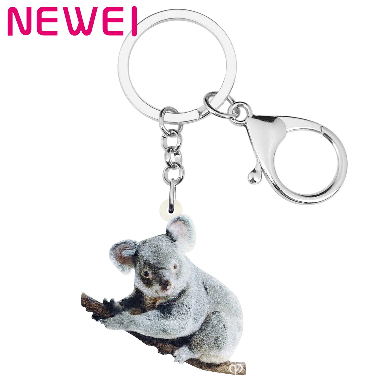 Newei Acrylic Gray Australian Koala Keychains Big Cute Animal Keyring Jewelry For Women Kids Girls Classic Gift Bag Accessories
Newei Acrylic Gray Australian Koala Keychains Big Cute Animal Keyring Jewelry For Women Kids Girls Classic Gift Bag Accessories