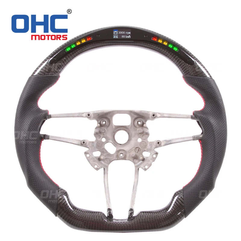 LED Smart Carbon Fiber Steering Wheel Compatible with Porsche 911 718 918 Panamera Macan Cayenne Cayman
LED Smart Carbon Fiber Steering Wheel Compatible with Porsche 911 718 918 Panamera Macan Cayenne Cayman
