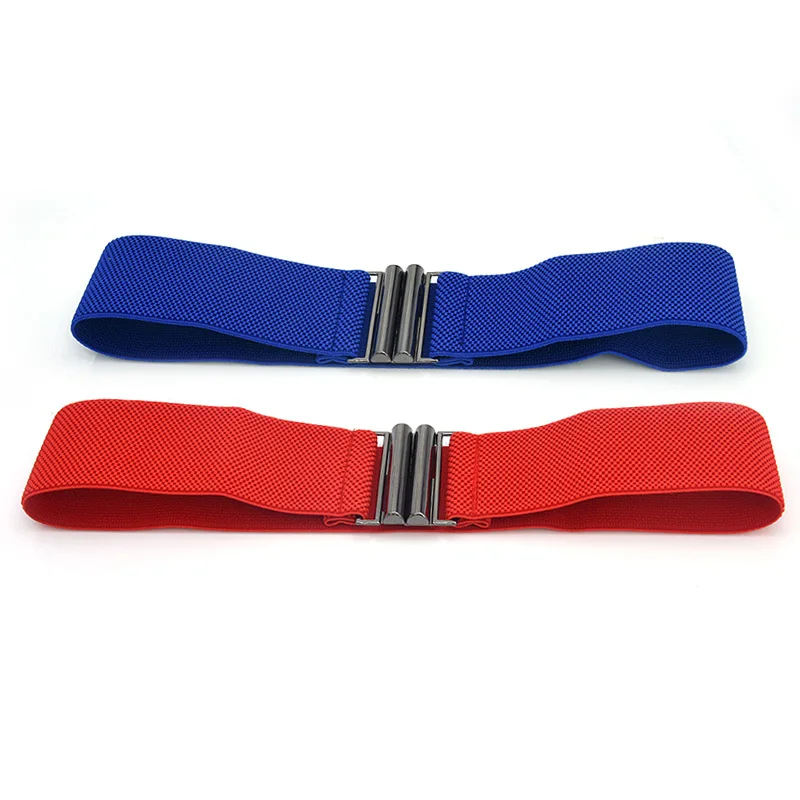 Metal Buckle Solid Color Stretch Cinch Waistband Corset Belt Wide Elastic Belt Waist Belt Lady Cummerbands
Metal Buckle Solid Color Stretch Cinch Waistband Corset Belt Wide Elastic Belt Waist Belt Lady Cummerbands