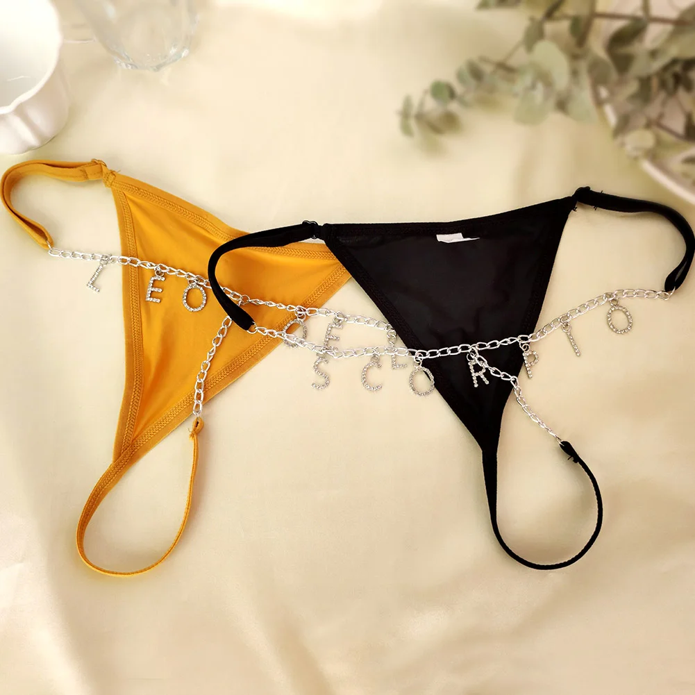 Custom Rhinestone Letters Thong Waist Chain Body Sexy Women Jewelry Gift Silver Color Personalized Multicolor Underwear Jewelry
Custom Rhinestone Letters Thong Waist Chain Body Sexy Women Jewelry Gift Silver Color Personalized Multicolor Underwear Jewelry