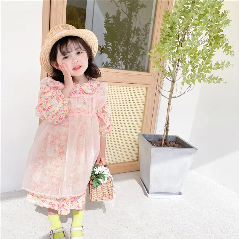 2021 Spring Girls Princess Dress Children's Floral Dress New Style Baby Girl Clothes Kids Short Sleeve Mesh Patchwork Dress 2-7Y
2021 Spring Girls Princess Dress Children's Floral Dress New Style Baby Girl Clothes Kids Short Sleeve Mesh Patchwork Dress 2-7Y