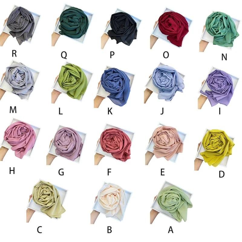 Women Solid Color Pearl Chiffon Hijab Head Scarf Muslim Smooth Soft Malaysian Long Shawl Wrap Islamic Bandana Headwrap
Women Solid Color Pearl Chiffon Hijab Head Scarf Muslim Smooth Soft Malaysian Long Shawl Wrap Islamic Bandana Headwrap