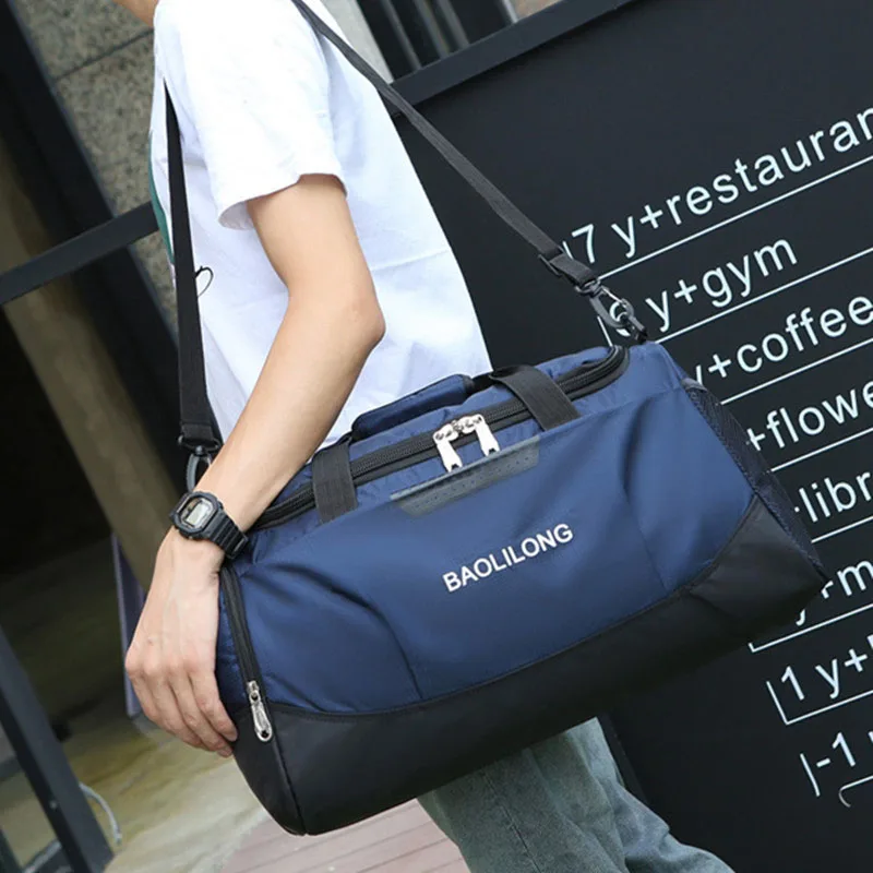 Professional Large Sports Bag Waterproof Gym Bag Polyester Men/Women Large Capacity Packable Duffle Sports Bag Travel Backpack 
Professional Large Sports Bag Waterproof Gym Bag Polyester Men/Women Large Capacity Packable Duffle Sports Bag Travel Backpack