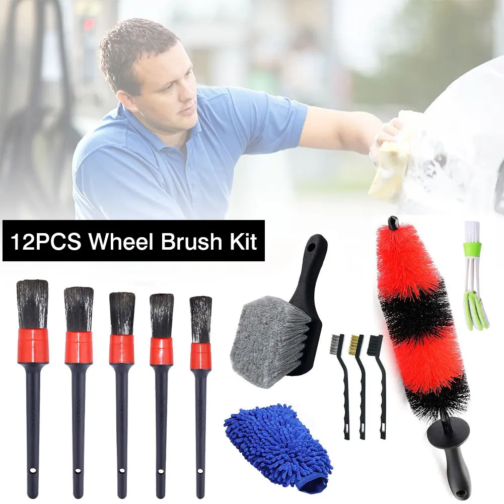 12PCS Car Wheel Brush Set Long Soft Wheel Cleaner Car Motorcycle Bicycle Tire Brush Washing Tool Clean Brush Set for Dashboard
12PCS Car Wheel Brush Set Long Soft Wheel Cleaner Car Motorcycle Bicycle Tire Brush Washing Tool Clean Brush Set for Dashboard