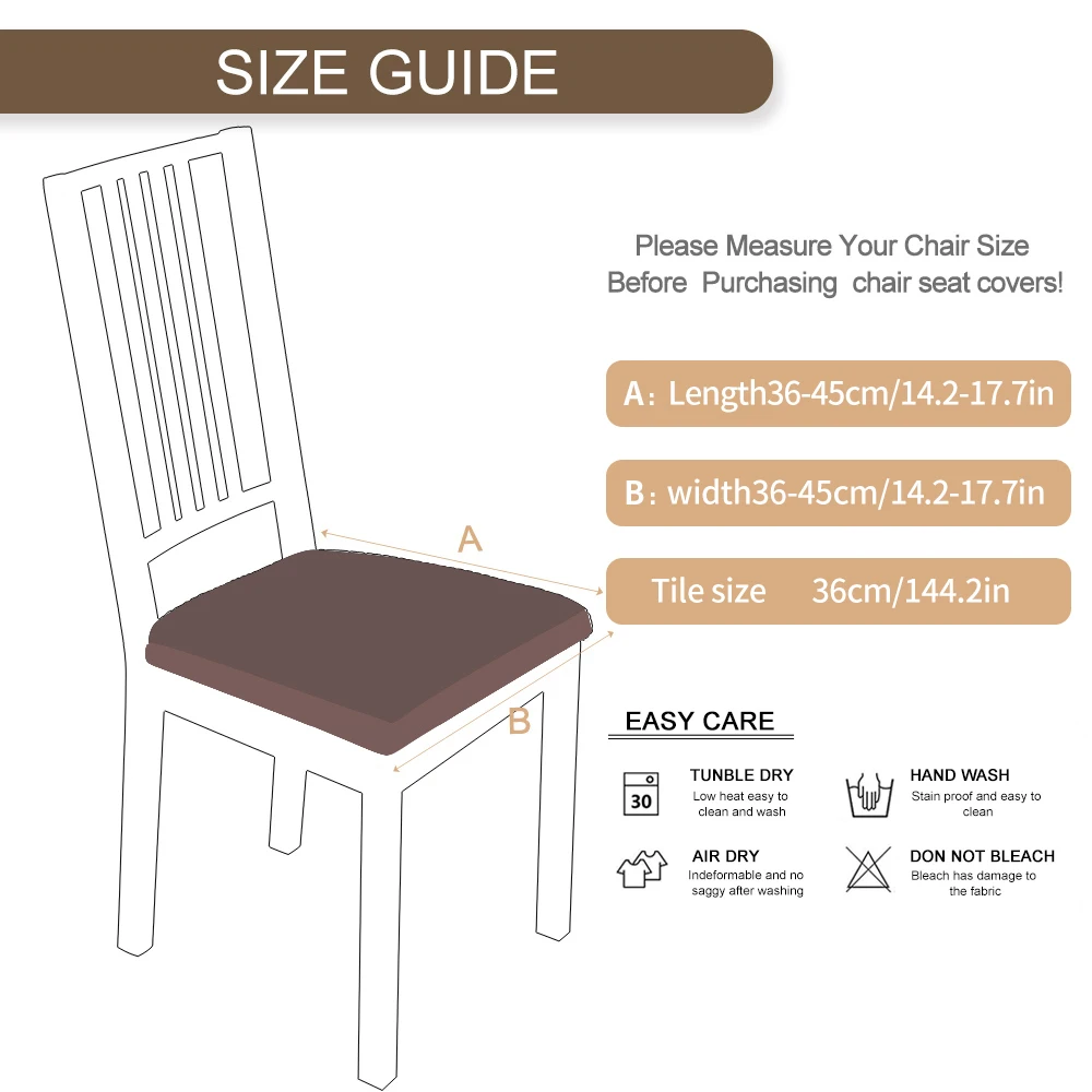 1/2/4/6PCS Stretch Chair Seat Protector Covers Removable Slipcover Seat Case Living Room Kitchen Stretch Dining Chair Cover
1/2/4/6PCS Stretch Chair Seat Protector Covers Removable Slipcover Seat Case Living Room Kitchen Stretch Dining Chair Cover