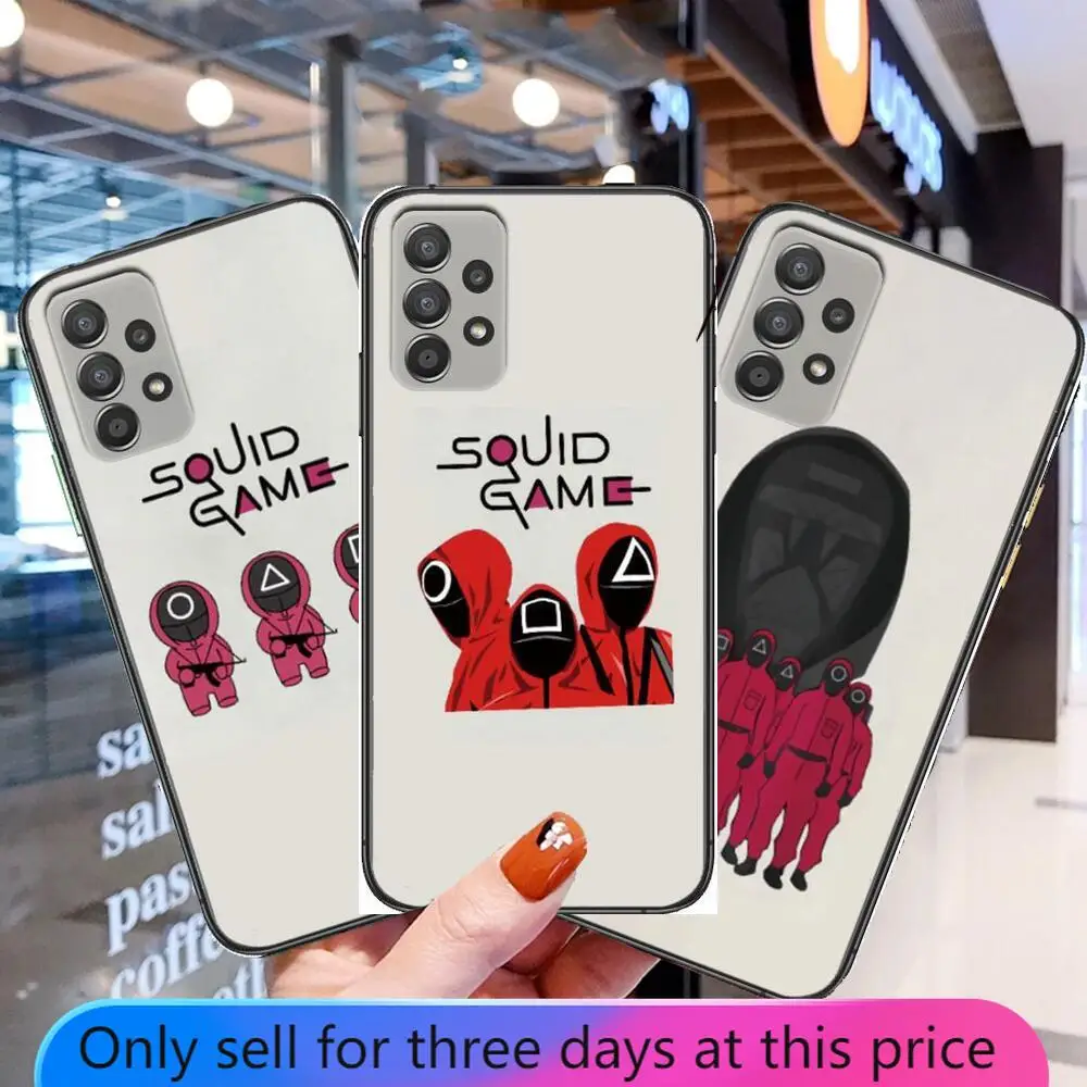 Squid Game South Korea Phone Case Hull For Samsung Galaxy A70 A50 A51 A71 A52 A40 A30 A31 A90 A20E 5G a20s Black Shell Art Cell
Squid Game South Korea Phone Case Hull For Samsung Galaxy A70 A50 A51 A71 A52 A40 A30 A31 A90 A20E 5G a20s Black Shell Art Cell