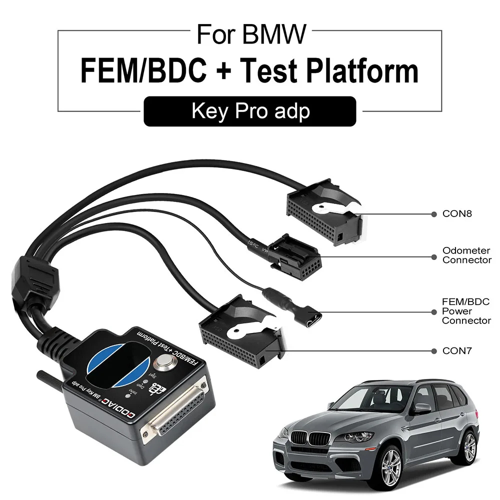 GODIAG тестовая платформа kEY Pro адаптер для BMW запись Fе/BDC Программирование с кабелем