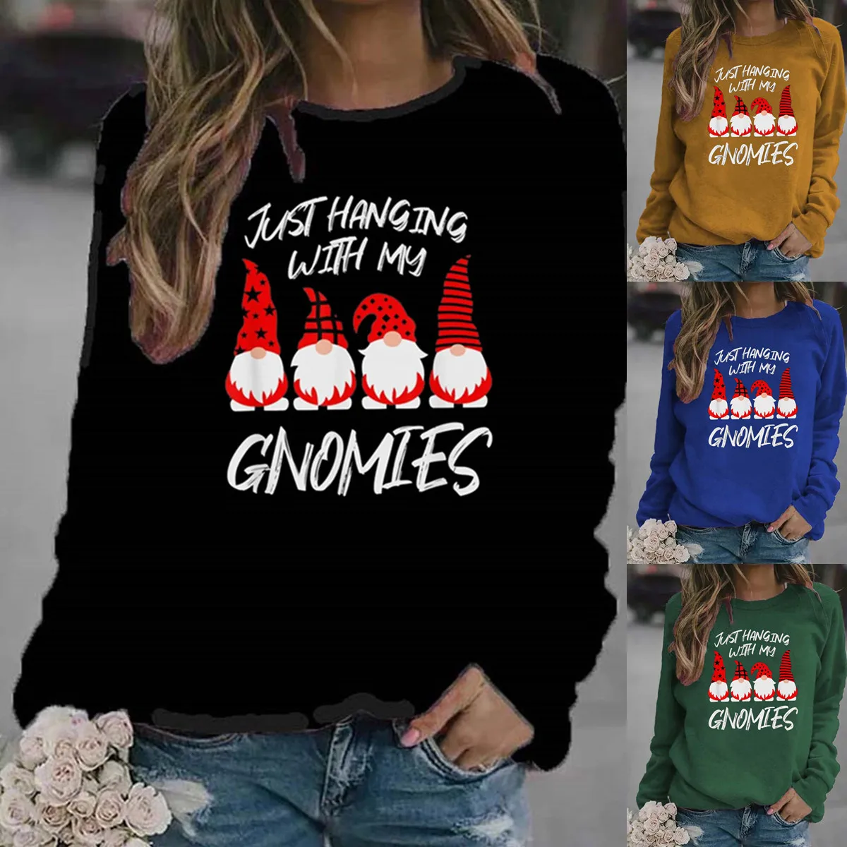 Женское худи с надписью «Hang with My Gnomies», худи с принтом Санта-Клауса, Женская флисовая Свободная Толстовка с длинным рукавом и круглым вырезом...
Женское худи с надписью «Hang with My Gnomies», худи с принтом Санта-Клауса, Женская флисовая Свободная Толстовка с длинным рукавом и круглым вырезом...