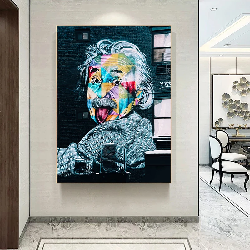Modern Art Street Graffiti Wall Art Canvas Einstein Posters And Prints Spray Painting Art Pictures For Living Room Decoration
Modern Art Street Graffiti Wall Art Canvas Einstein Posters And Prints Spray Painting Art Pictures For Living Room Decoration