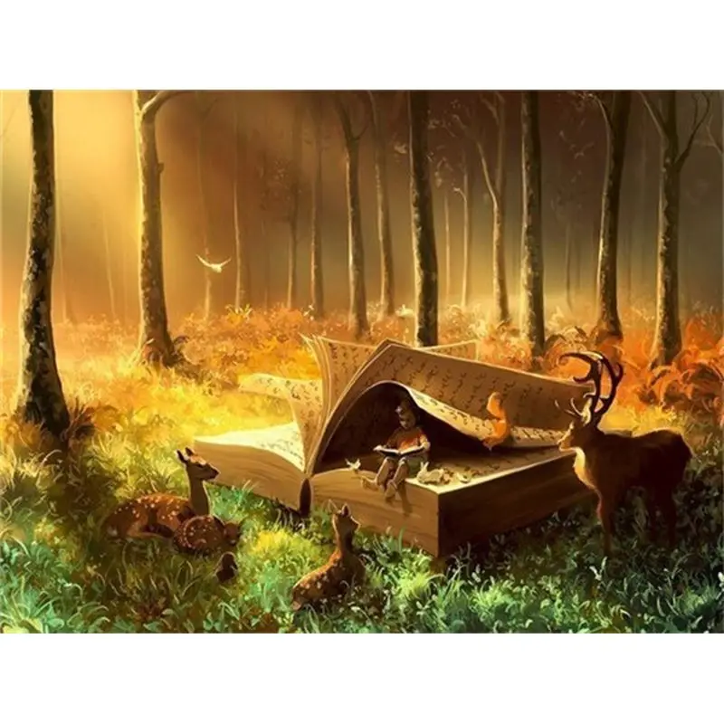 CHENISTORY Oil Painting By Numbers Forest Deer Landscape Drawing On Canvas Handpainted Art Gift Diy Abstract Book Kits Home Deco
CHENISTORY Oil Painting By Numbers Forest Deer Landscape Drawing On Canvas Handpainted Art Gift Diy Abstract Book Kits Home Deco