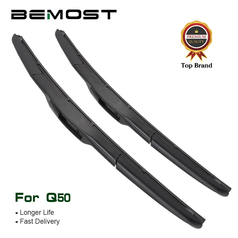 

BEMOST Car Clean The Windshield Windscreen Wiper Blades Natural Rubber For Infiniti Q50 26"+17", 2014 2015 2016 Fit U Hook Arm